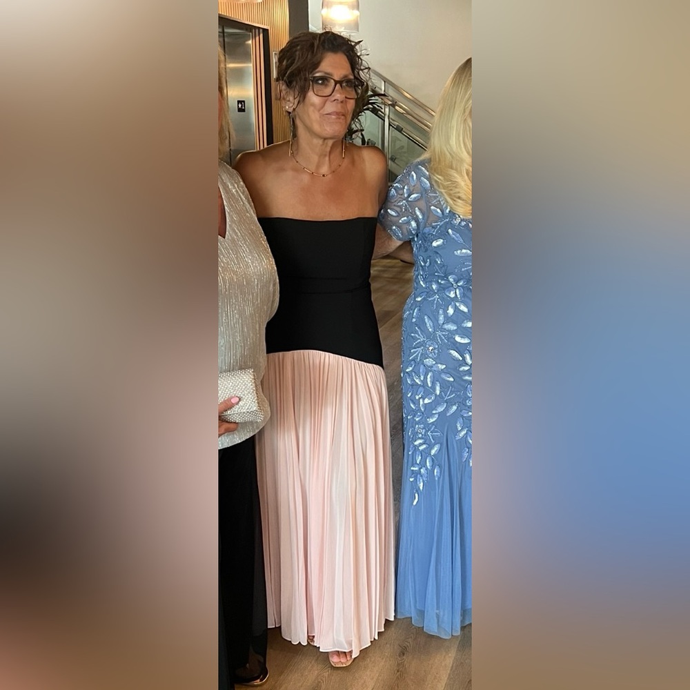 Elegant Black and Pink Dress